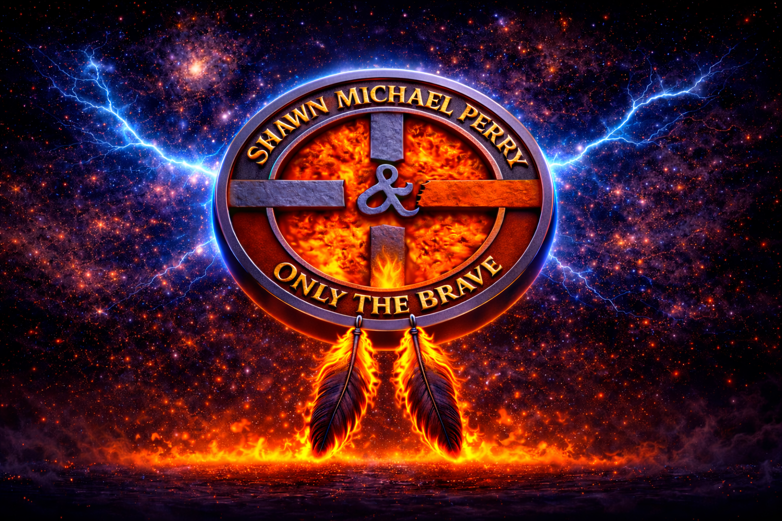 Cosmic-emblem-of-fire-and-lightning